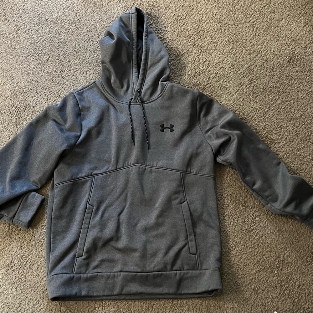 LG Gray Sweater with Hood and Relaxed Fit